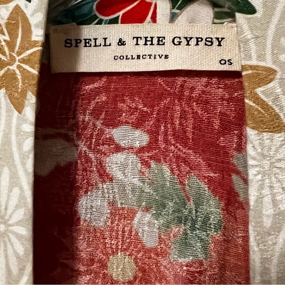 Spell and the Gypsy Collective Delilah Patchwork Short Kimono boho festival OS - Picture 11 of 16